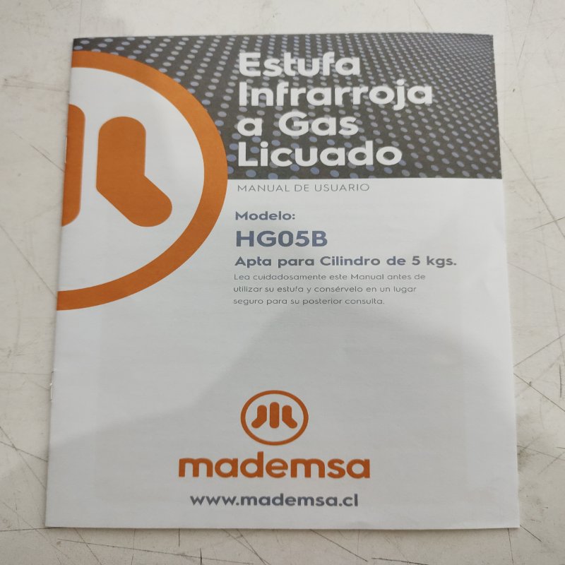 Estufa a Gas Licuado Mademsa HGO5B 5 kg
