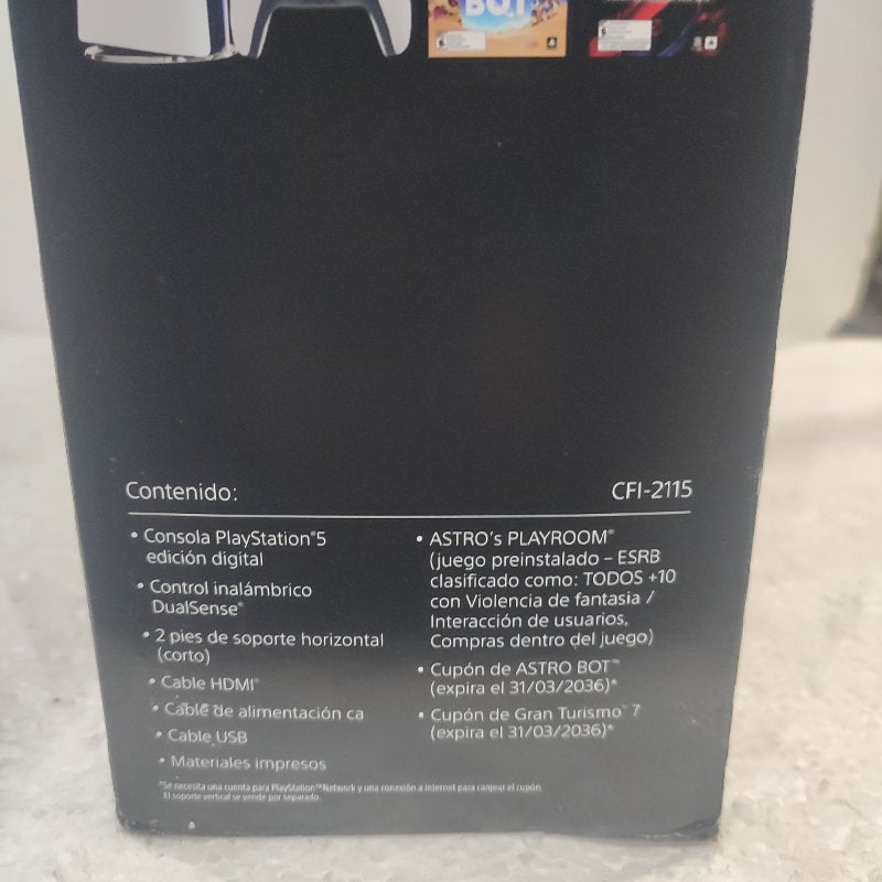 Consola PlayStation 5 Sony CFI-2115 Edición Digital 825GB