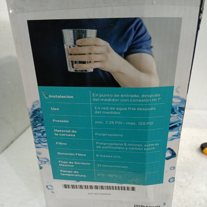 Filtro de Agua Vigahome Triple Antisarro + Sedimentos + Cloro