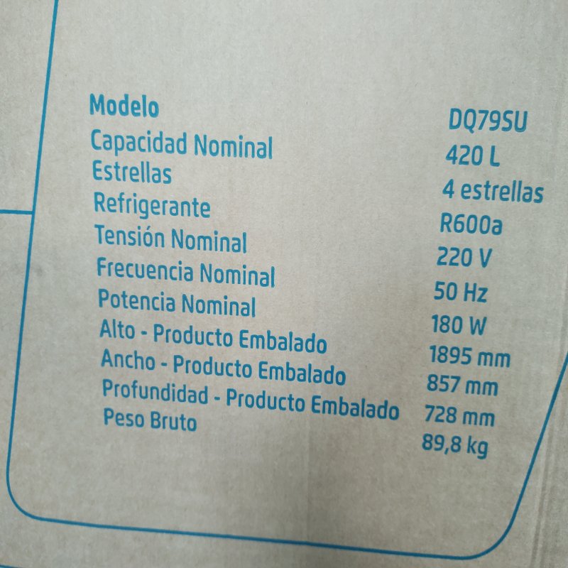 Refrigerador FENSA DQ79SU Inox 401 Litros