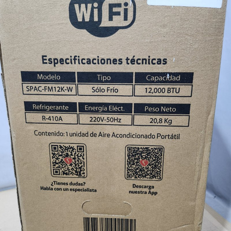 Aire Acondicionado Portátil Splendid Cool 12000 BTU WiFi