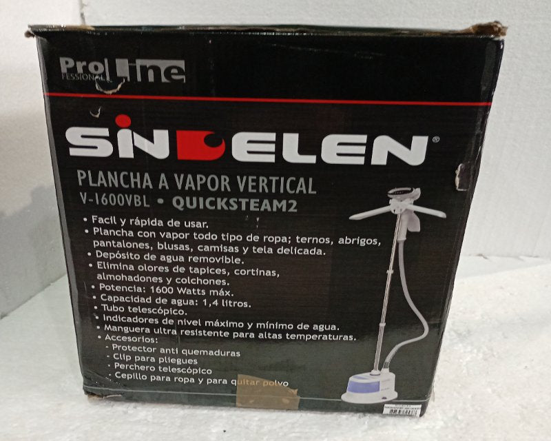 Plancha a Vapor Sindelen V-1600VBL 1500W, 1.4 Litros
