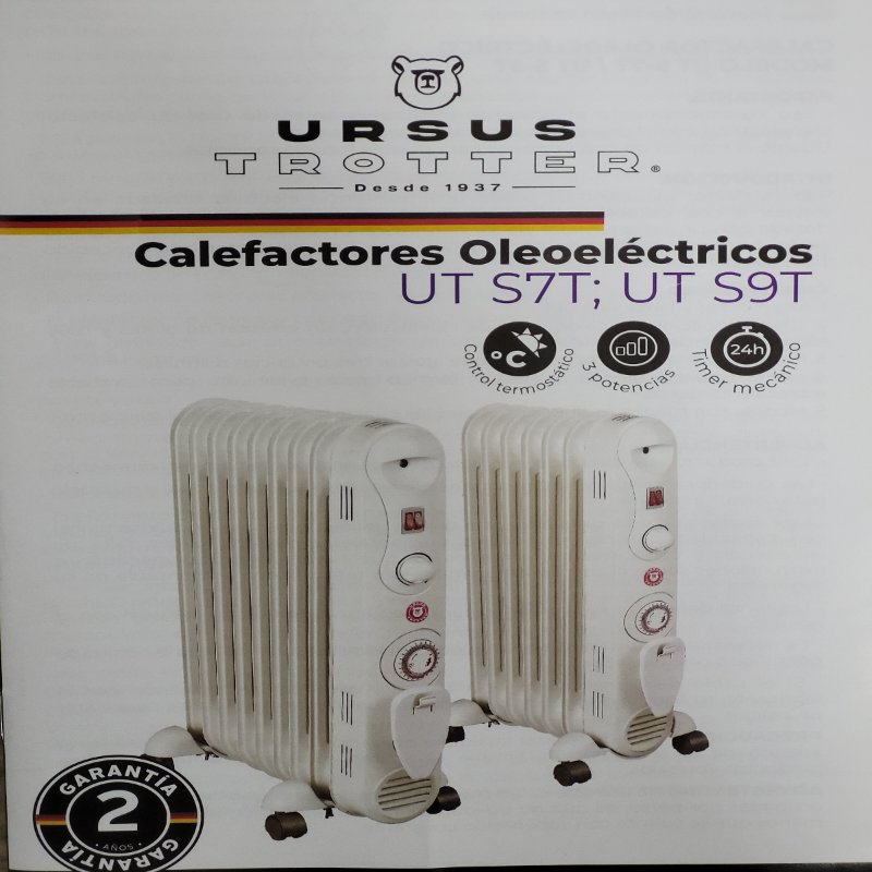 Calefactor Oleoeléctrico Ursus Trotter UT S-9T