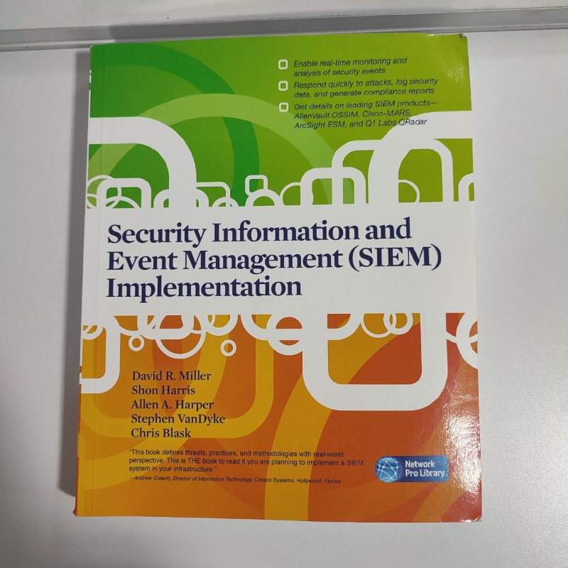 Libro de Seguridad Informática SIEM Implementation — David R. Miller, Shon Harris y Colaboradores
