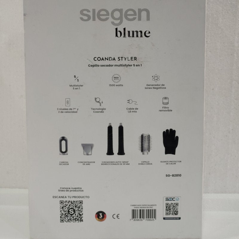 Cepillo Secador Siegen Blume Multistyler 5 en 1 SG-B2810