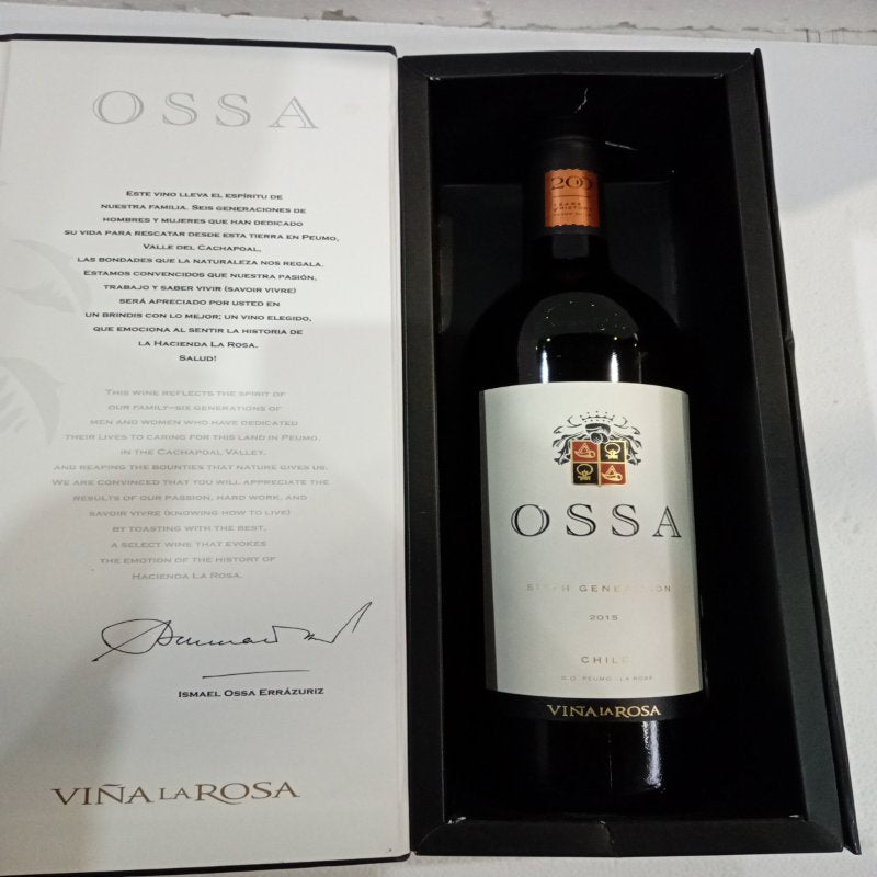Vino Tinto OSSA Sixth Generation Rosa 750ml 2015