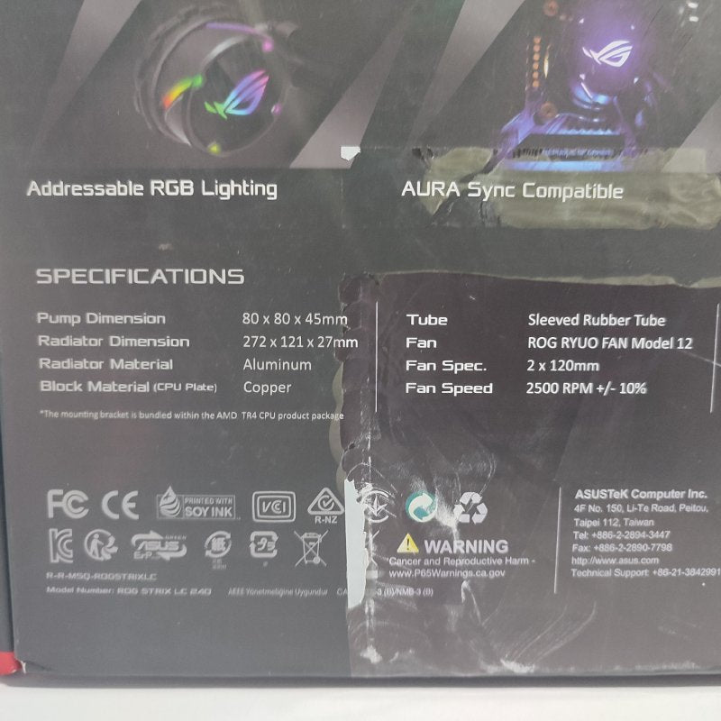 Refrigeración Líquida ASUS ROG Strix LC 240 Negro para CPU