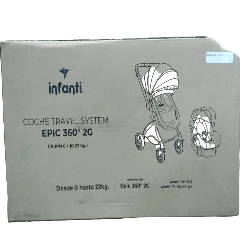 Coche Travel System Infanti EPIC360 2G Negro