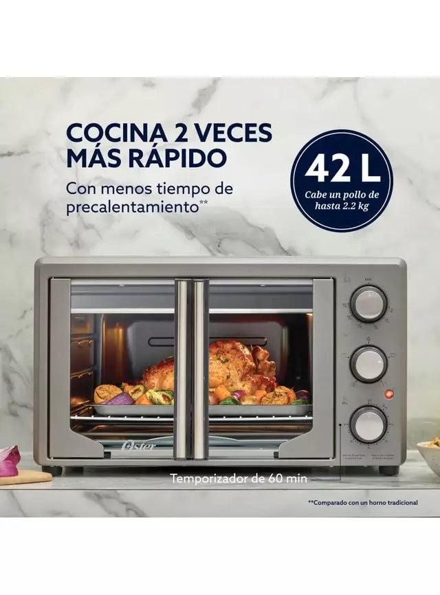 Horno con Freidora de Aire Oster 42 Litros