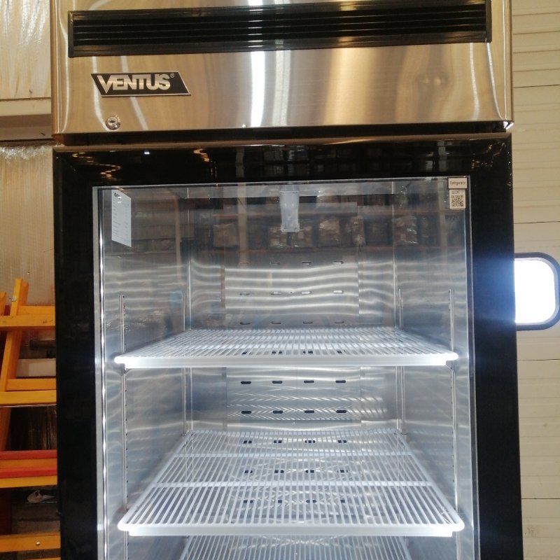 Refrigerador 1 Pta Vidrio Ventus Vr1ps-700v Acero Inox. 580l