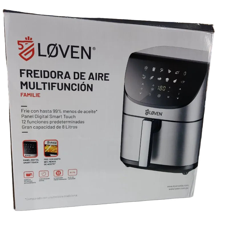 Freidora de Aire Loven Multifunción 8 Litros