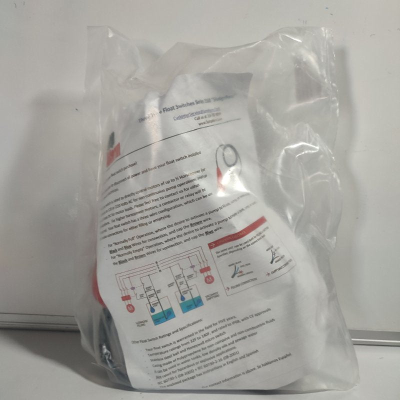 Interruptor de Flotador Three Wire Series 2368 Sump Alarm SludgeBoss