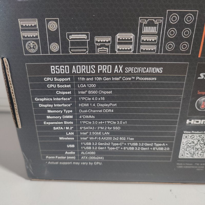 Placa Madre Gigabyte Aorus B560 Pro AX/ CHIPSET B560 LGA 1200