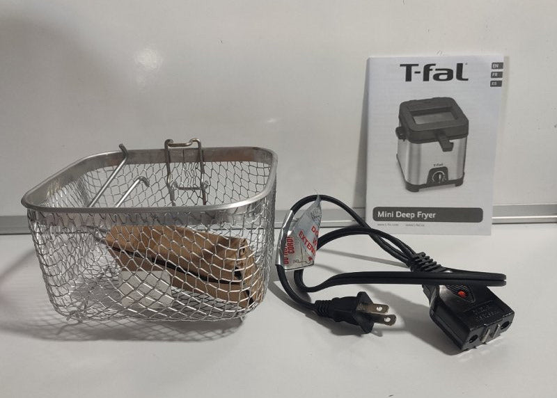 Mini Freidora eléctrica T-Fal FF492D51 Acero Inoxidable 1.2 Litros