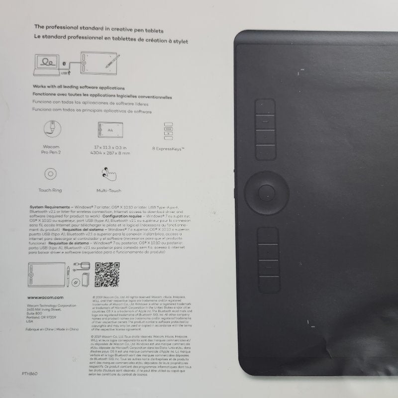 Tableta Gráfica Profesional Wacom Intuos Pro PTH-860