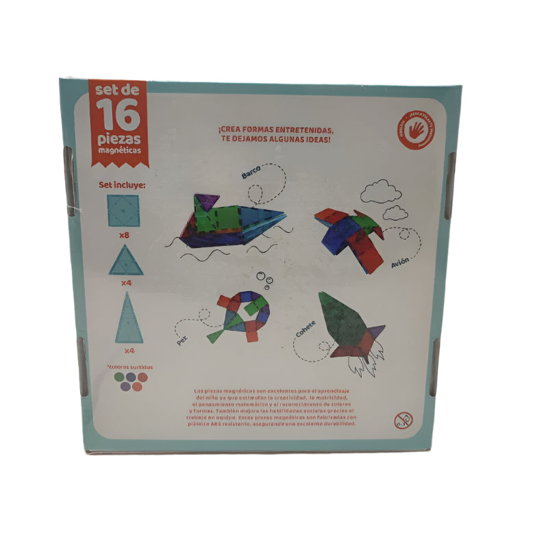 Set De 16 Piezas Magneticas Imablock