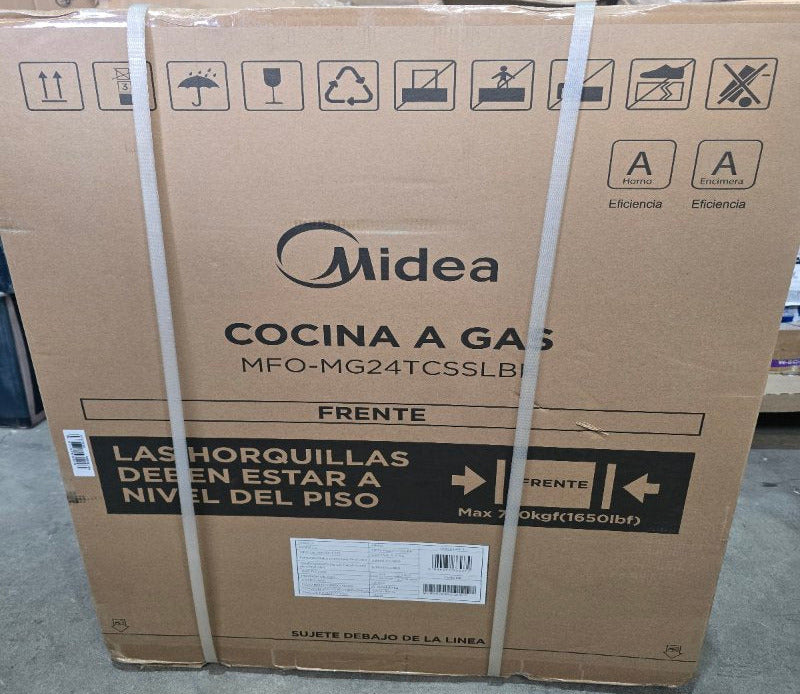 Cocina a Gas 4 Quemadores Midea MFO-MG24TCSSLBK