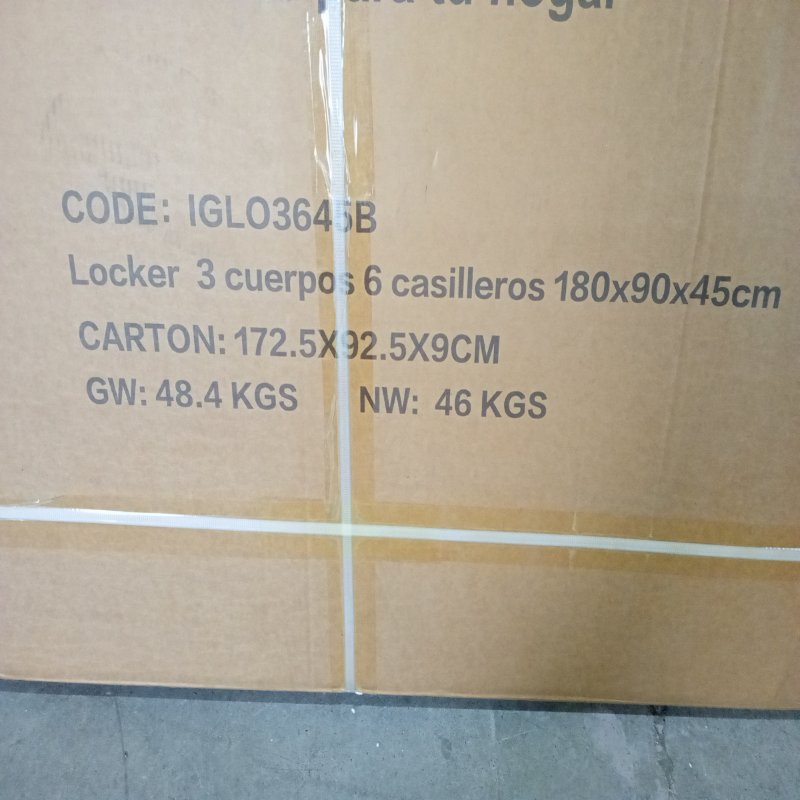 Locker 3 Cuerpos 6 Casilleros IGPRO Blanco 180x90x45cm