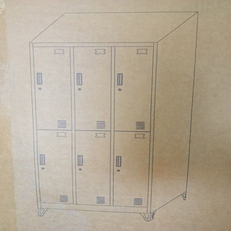Locker 3 Cuerpos 6 Casilleros IGPRO Blanco 180x90x45cm