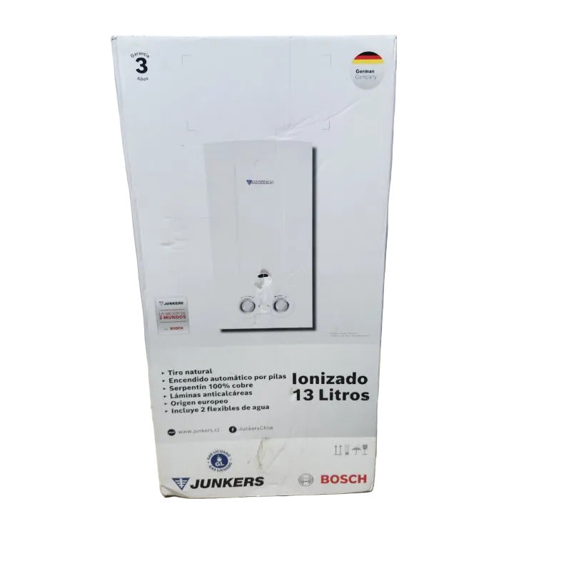 Calefón Bosch Junkers Hydrobattery-Smart W13 KB 31 S43975 13 Litros, Gas Licuado 28 mbar