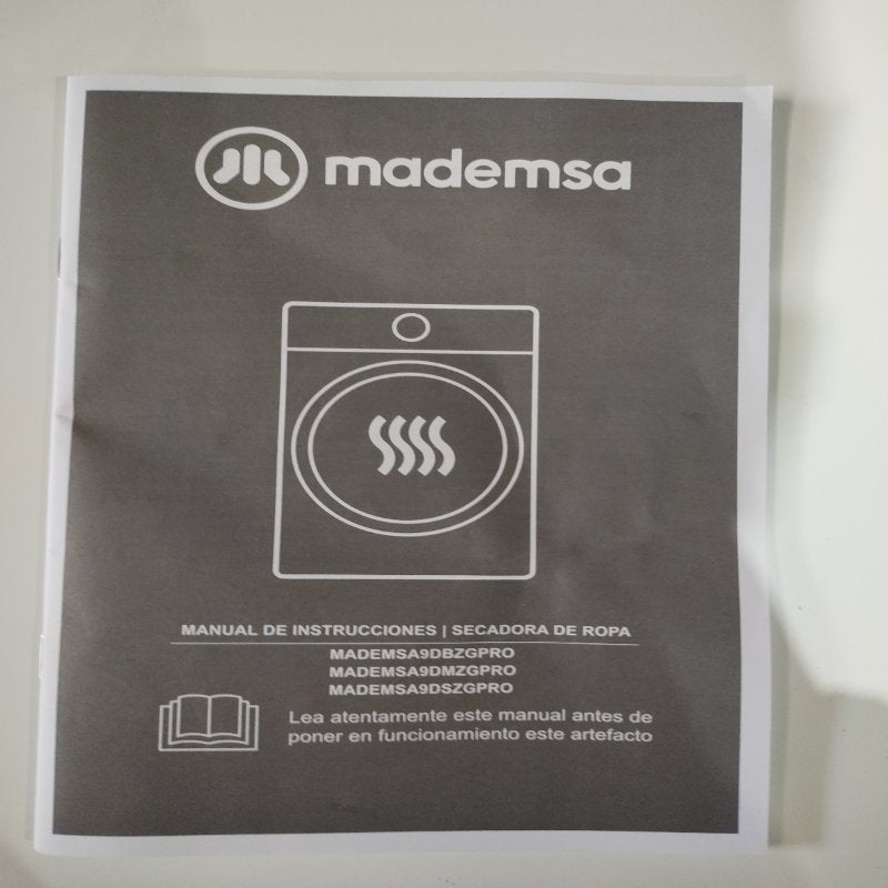 Secadora Automática Carga Frontal Mademsa 9DBZG Pro 9 kilos