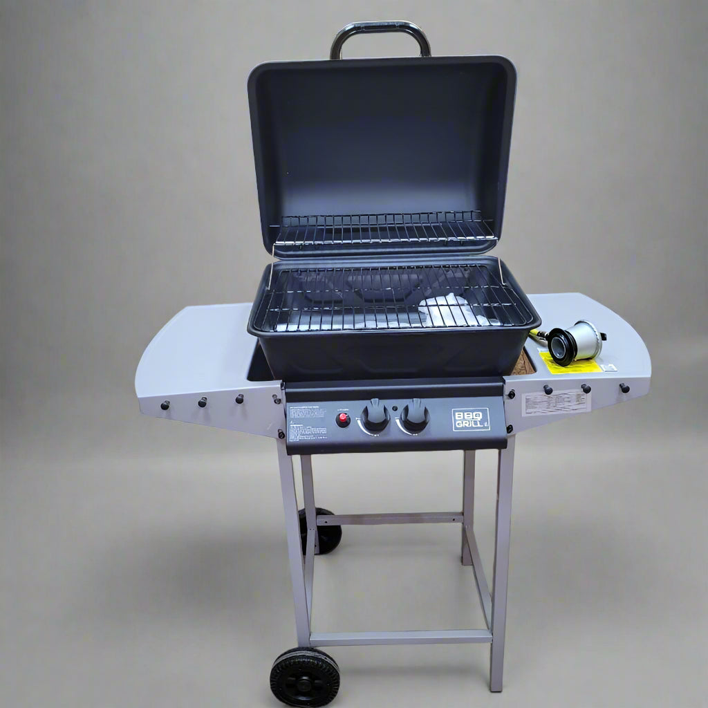 Parrilla 2  Quemadores Bbq Grill Denver / Bbq201gc Negro
