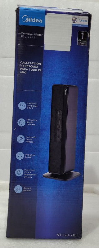 Calefactor Termoventilador Midea NTH20-21BK 2000W Negro