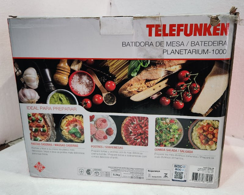 Batidora de Mesa Telefunken Planetarium-100 5.7 Litros 1100W 6 Velocidades