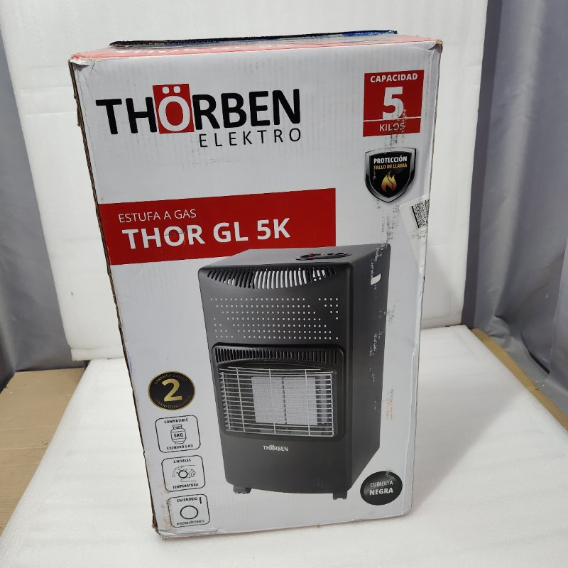 Estufa a Gas Licuado Thorben Elektro THOR GL 5K Black 5 Kilos