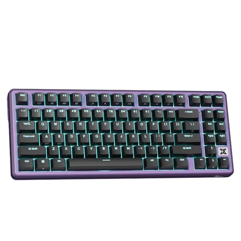 Teclado Mecánico RK X87 Negro Morado