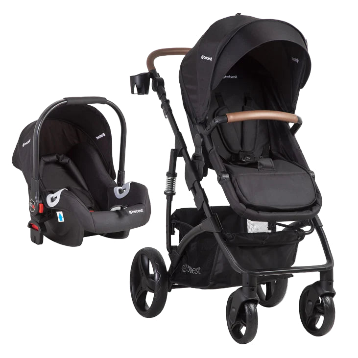 Coche Cuna Bebesit Travel System Quest Lx Negro