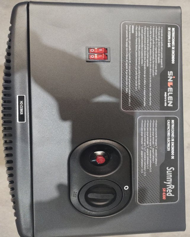 Estufa Híbrida Gas/Eléctrica Sindelen Sunny Red SR-6300NG 11 Kilos