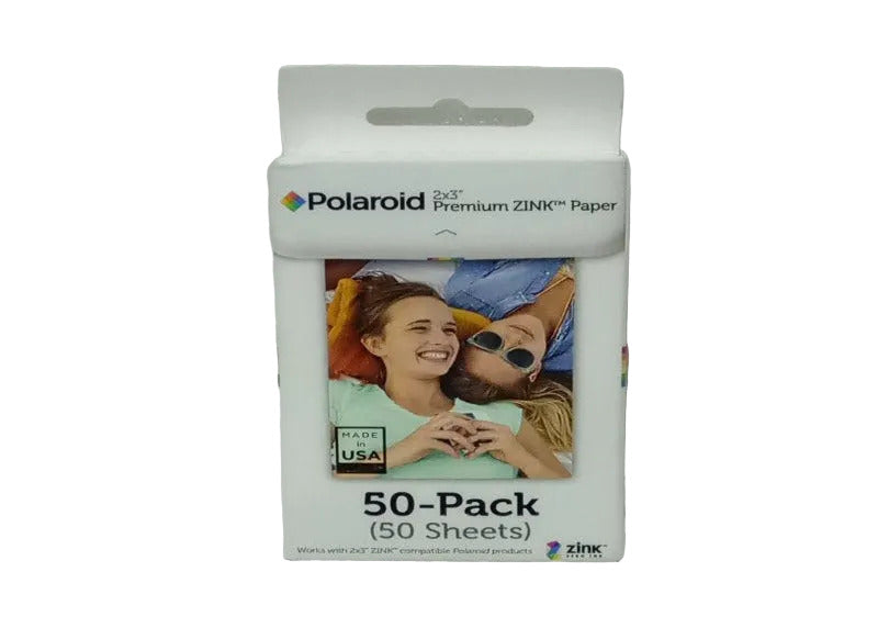 Papel Fotográfico Polaroid 2x3 Premium Zink – Paquete de 50 unidades