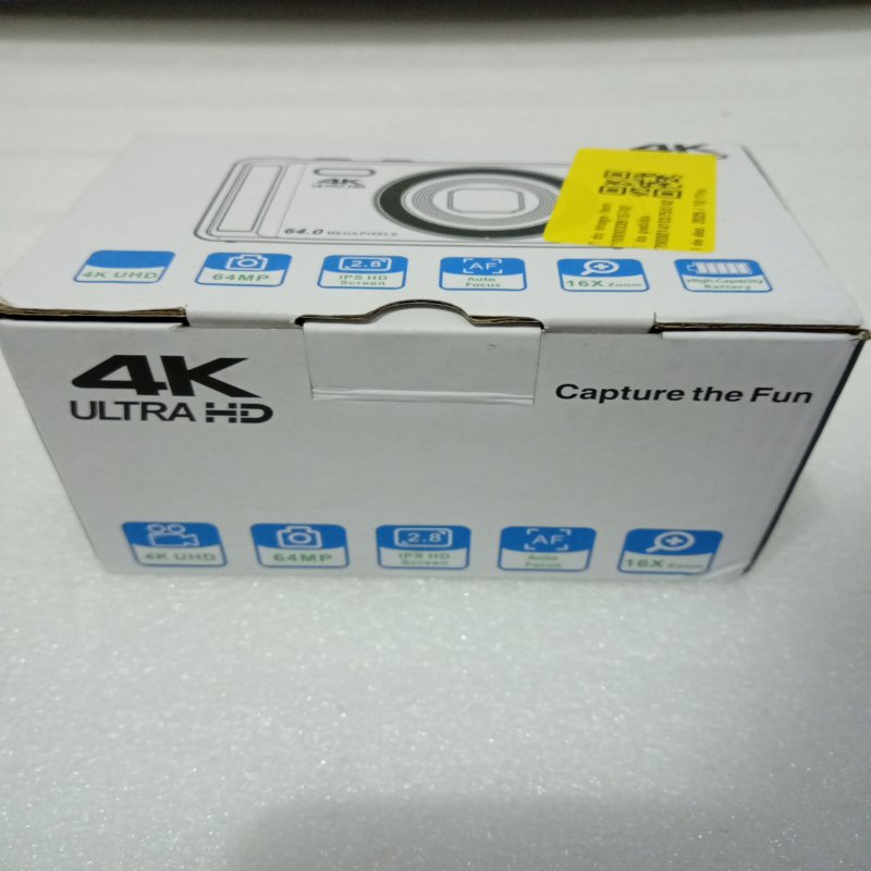 Cámara Digital 4K 64MP con Autoenfoque y Función Webcam, Negro