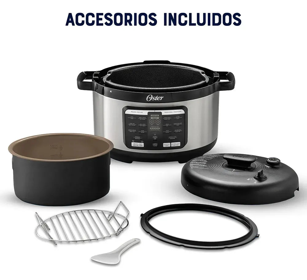 Multi Olla a Presión Eléctrica Oster CKSTPCECOV57-052 5.7 Litros