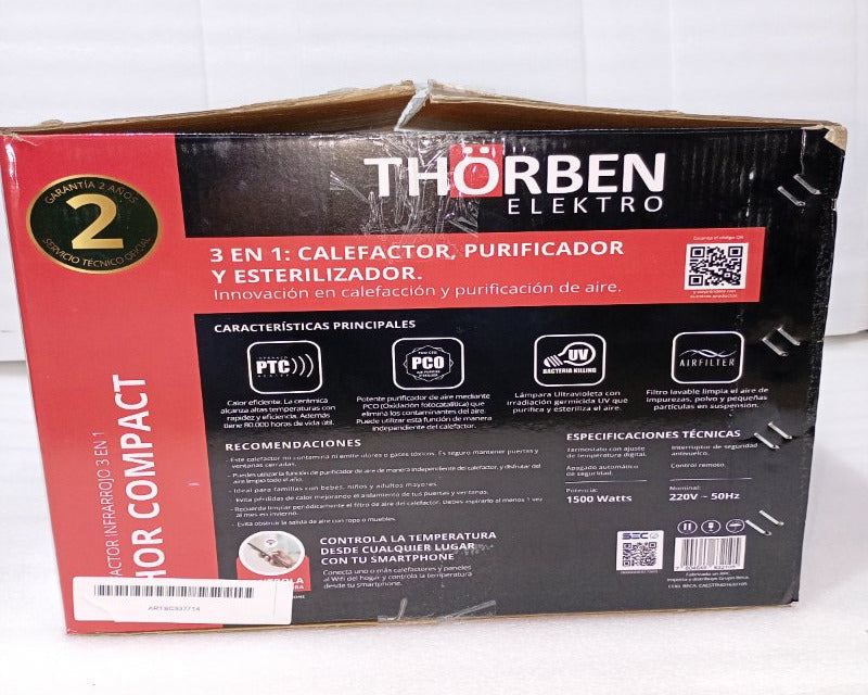Calefactor Infrarrojo Thorben 3 en 1