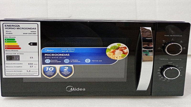 Microondas Midea MMP-20NCJ9BK 20 Litros, Negro