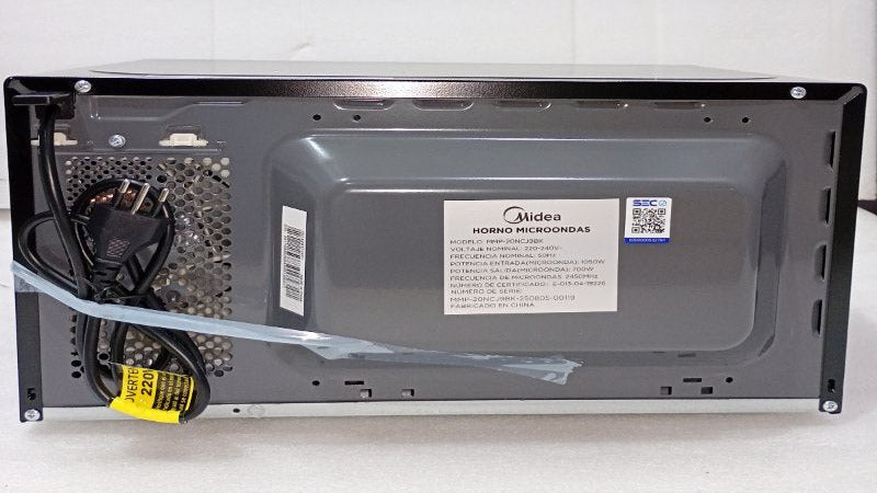 Microondas Midea MMP-20NCJ9BK 20 Litros, Negro