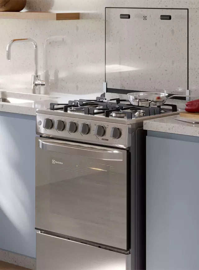 Cocina a Gas 4 Quemadores Electrolux FE4SXC Inoxidable