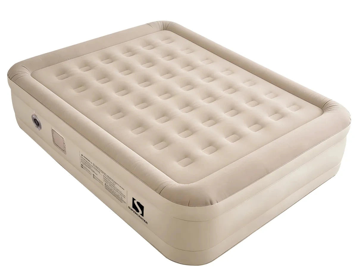 Colchón Inflable Queen Eléctrico Generico, Beige
