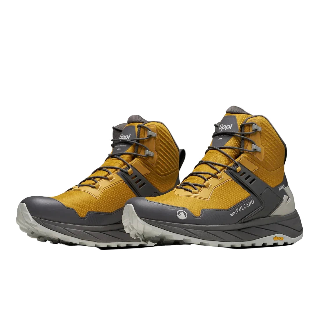 Zapatilla Hombre Lippi Atlas Mid Mostaza Grafito