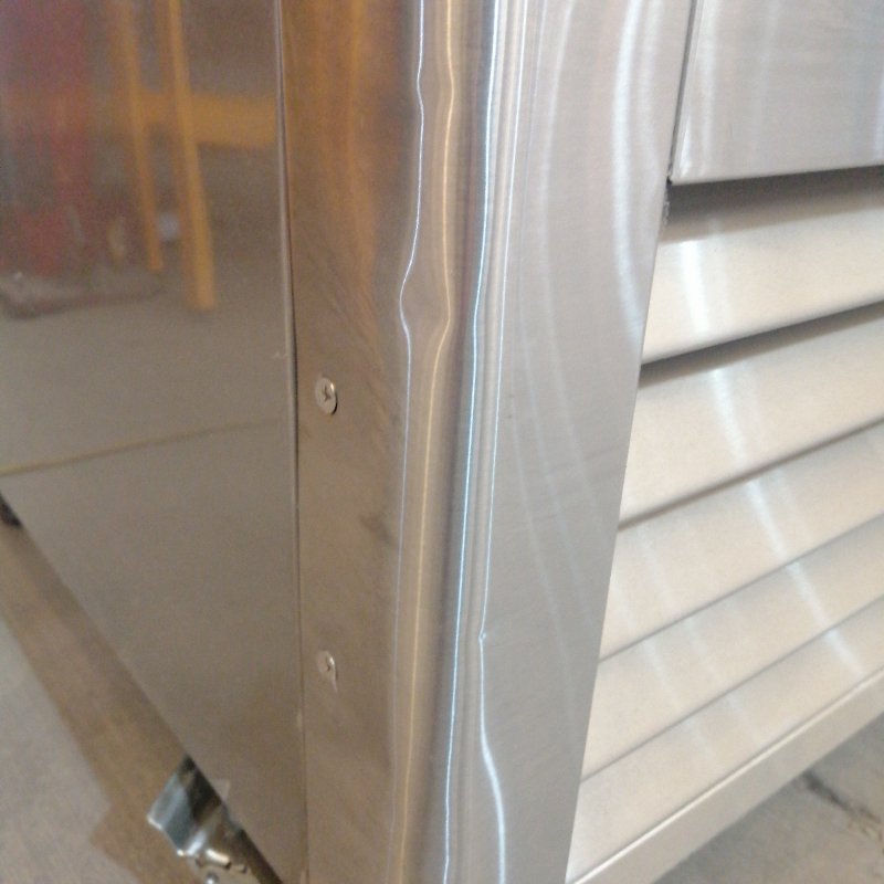 Refrigerador 1 Pta Vidrio Ventus Vr1ps-700v Acero Inox. 580l