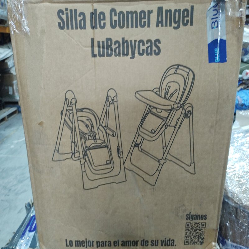 Silla de Comer Columpio 2 en 1 Lubabycas Angel Blanco