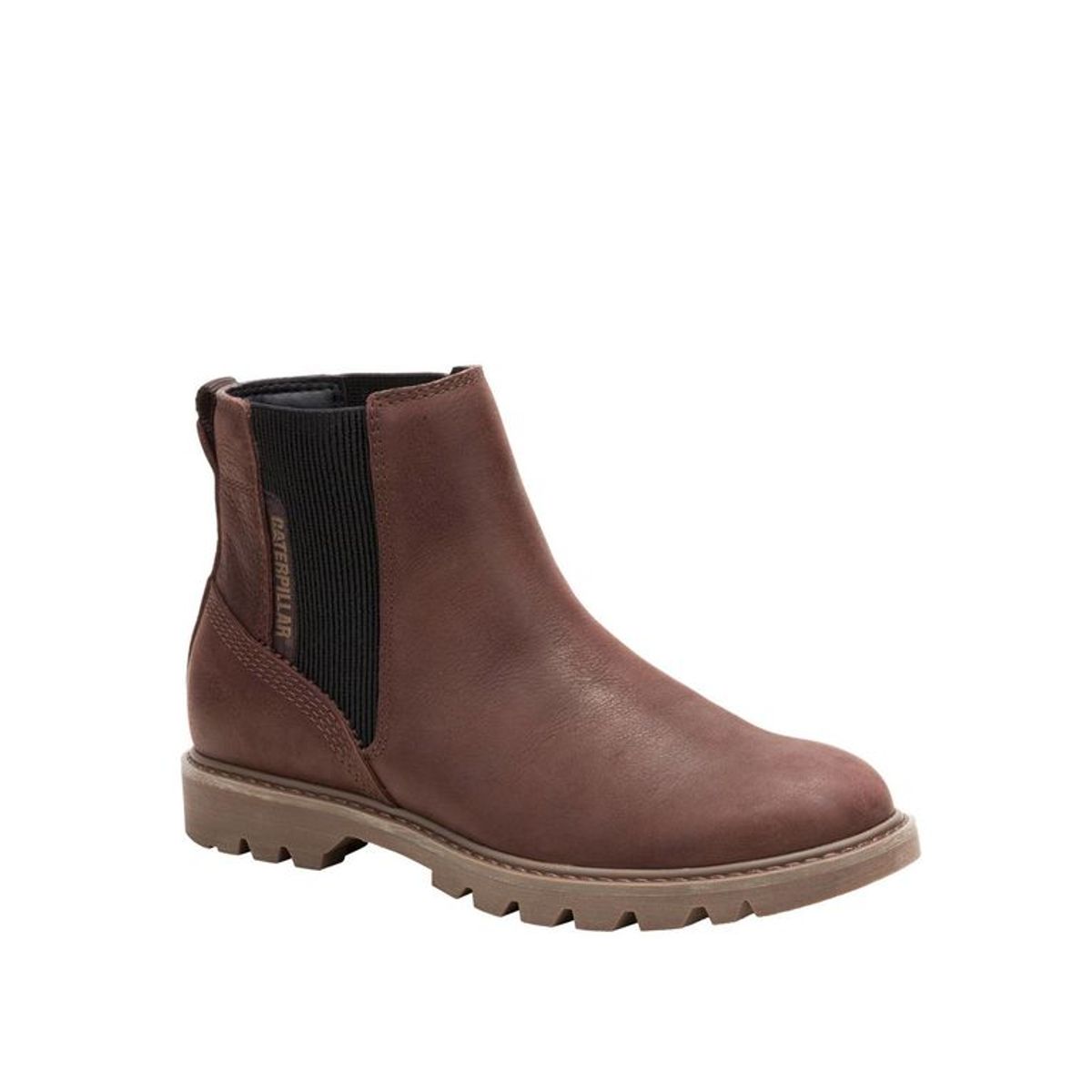 Botín Chelsea de Cuero para Mujer Cat Colorado W S P312182 Brown Talla 38.5