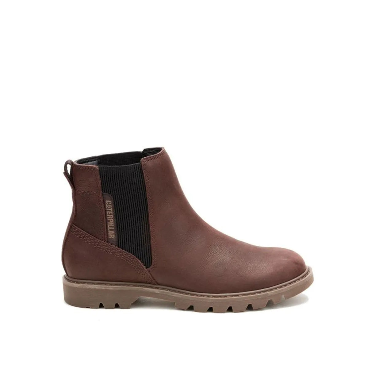 Botín Chelsea de Cuero para Mujer Cat Colorado W S P312182 Brown Talla 38.5