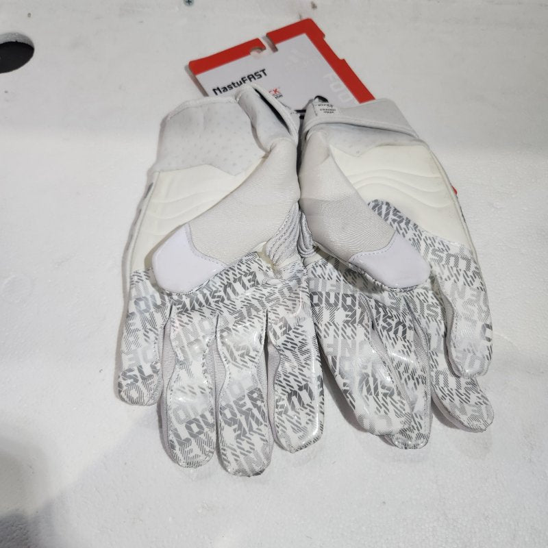 Guante de Fútbol Americano Adidas Nasty Fast Talla 3XL, Blanco
