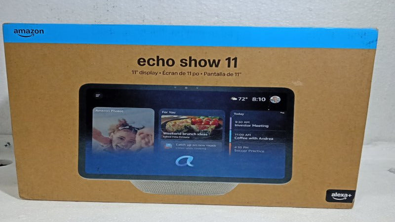Pantalla Inteligente Amazon Echo Show 11 con Alexa, Glacier White