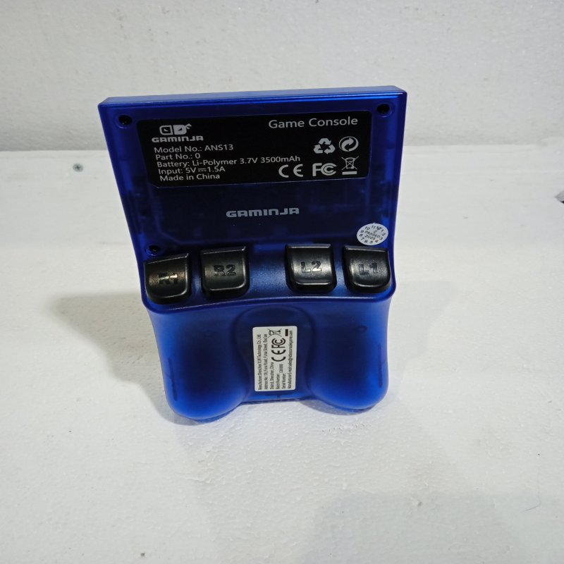 Consola Retro Gaming Gaminja con Pantalla IPS de 4 Pulgadas, Azul