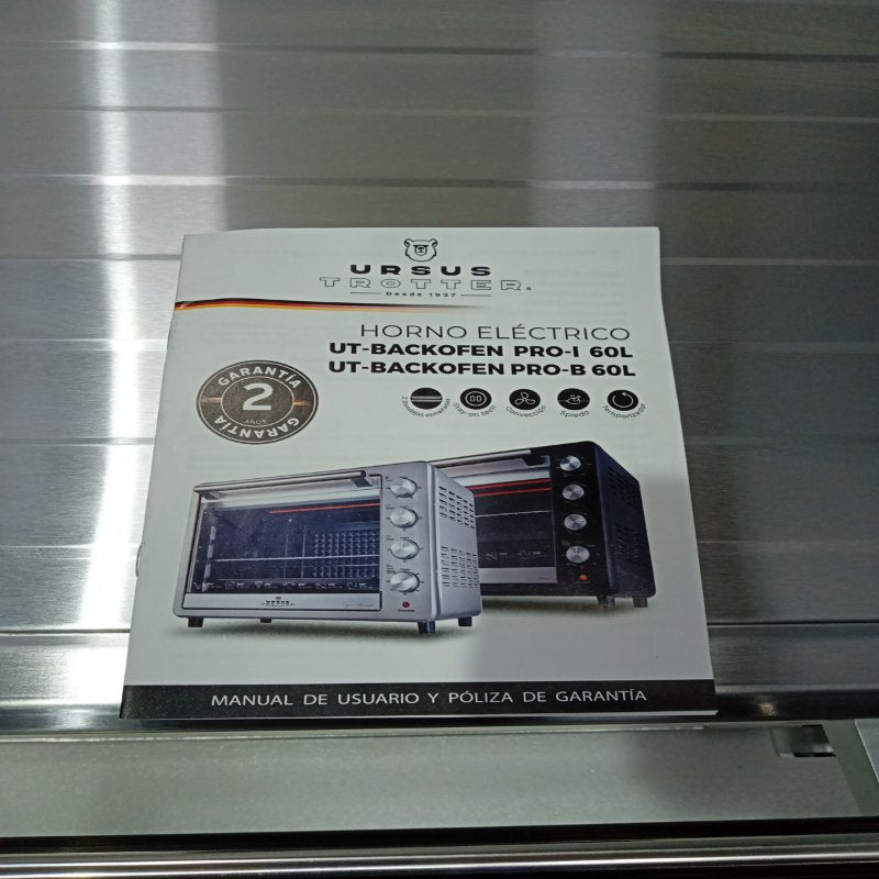 Horno Eléctrico URSUS TROTTER UT-BACKOFEN PRO-I 60 Litros