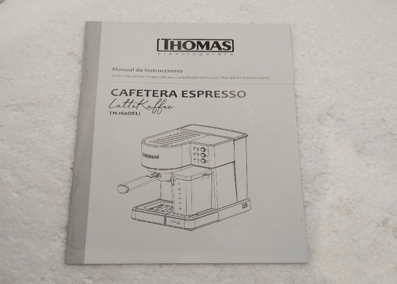 Cafetera Espresso Thomas TH-160DELI Inox – 20 Bar